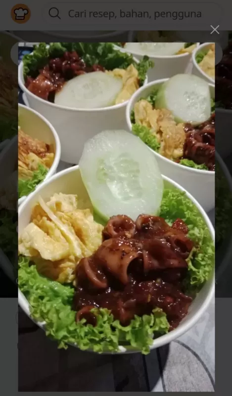 Nasi Cumi Hitam Pedas